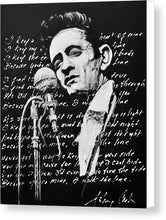 Load image into Gallery viewer, Johnny Cash I Walk The Line - Canvas Print - Melissa O'Brien Art