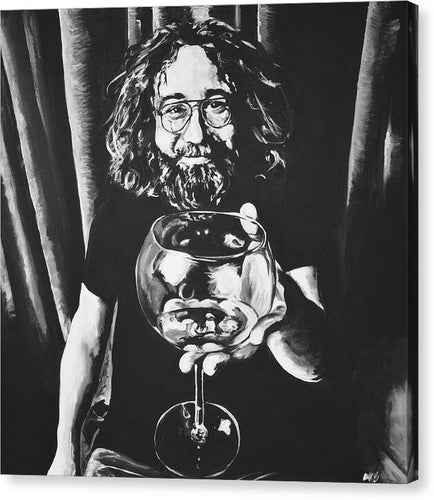 Jerry Garcia - Canvas Print - Melissa O'Brien Art