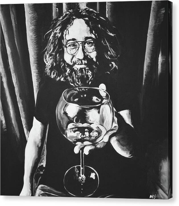 Jerry Garcia - Canvas Print - Melissa O'Brien Art