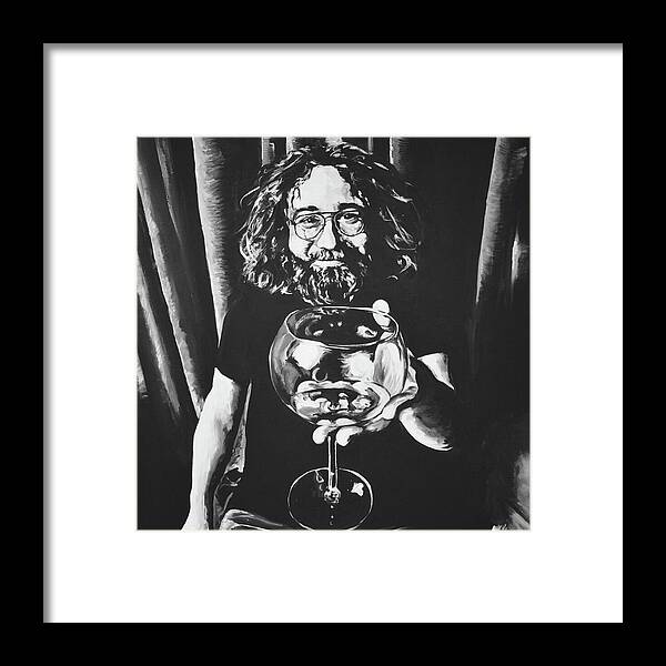 Jerry Garcia - Framed Print - Melissa O'Brien Art