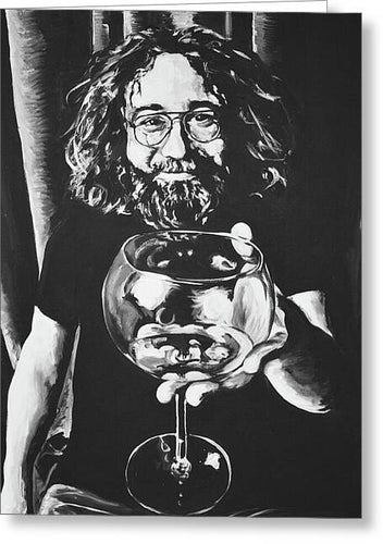 Jerry Garcia - Greeting Card - Melissa O'Brien Art