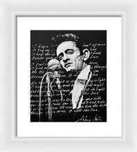 Load image into Gallery viewer, Johnny Cash I Walk The Line - Framed Print - Melissa O&#39;Brien Art
