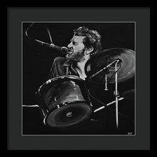 Load image into Gallery viewer, Levon Helm at Drums - Framed Print - Melissa O&#39;Brien Art
