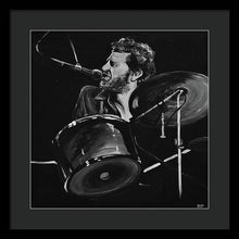 Load image into Gallery viewer, Levon Helm at Drums - Framed Print - Melissa O&#39;Brien Art
