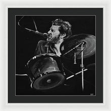 Load image into Gallery viewer, Levon Helm at Drums - Framed Print - Melissa O&#39;Brien Art
