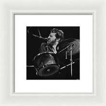 Load image into Gallery viewer, Levon Helm at Drums - Framed Print - Melissa O&#39;Brien Art
