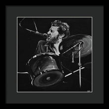 Load image into Gallery viewer, Levon Helm at Drums - Framed Print - Melissa O&#39;Brien Art
