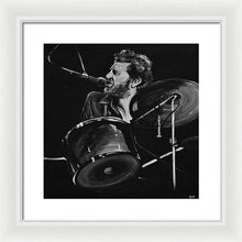 Load image into Gallery viewer, Levon Helm at Drums - Framed Print - Melissa O&#39;Brien Art
