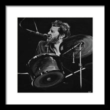 Load image into Gallery viewer, Levon Helm at Drums - Framed Print - Melissa O&#39;Brien Art
