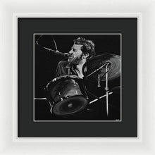 Load image into Gallery viewer, Levon Helm at Drums - Framed Print - Melissa O&#39;Brien Art
