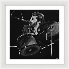Load image into Gallery viewer, Levon Helm at Drums - Framed Print - Melissa O&#39;Brien Art
