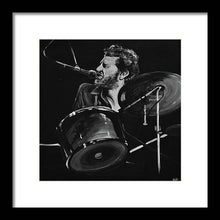 Load image into Gallery viewer, Levon Helm at Drums - Framed Print - Melissa O&#39;Brien Art
