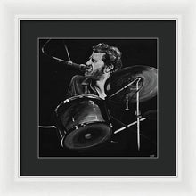 Load image into Gallery viewer, Levon Helm at Drums - Framed Print - Melissa O&#39;Brien Art
