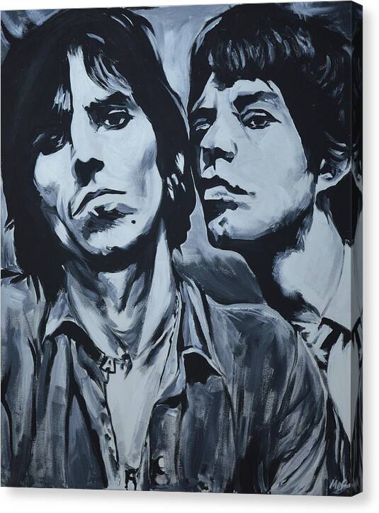 Mick and Keith - Canvas Print - Melissa O'Brien Art