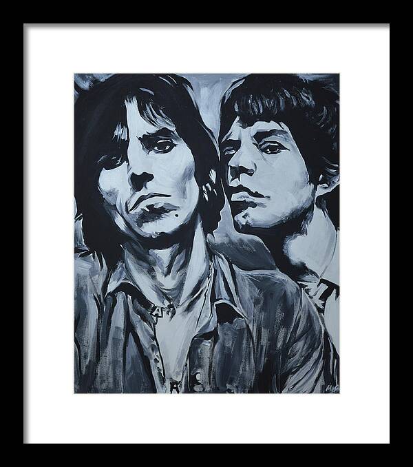 Mick and Keith - Framed Print - Melissa O'Brien Art
