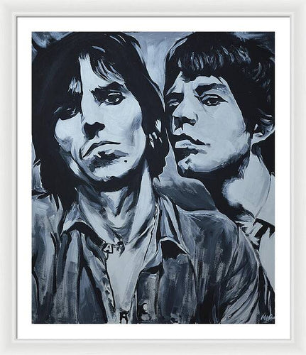 Mick and Keith - Framed Print - Melissa O'Brien Art