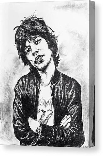 Mick Jagger - Canvas Print - Melissa O'Brien Art