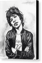 Load image into Gallery viewer, Mick Jagger - Canvas Print - Melissa O&#39;Brien Art
