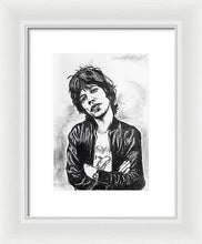 Load image into Gallery viewer, Mick Jagger - Framed Print - Melissa O&#39;Brien Art
