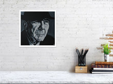 Load image into Gallery viewer, Leonard Cohen Fine Art Print - Melissa O&#39;Brien Art
