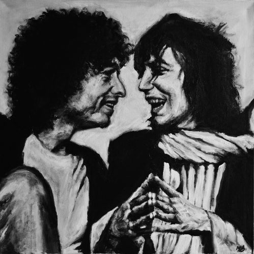 Bob Dylan and Patti Smith Fine Art Print - Melissa O'Brien Art