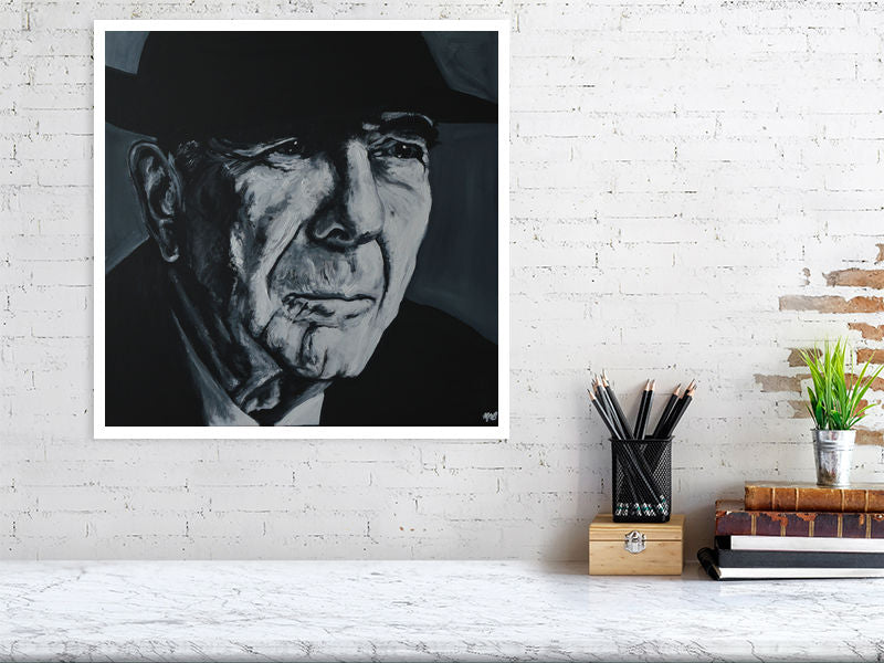 Leonard Cohen Fine Art Print - Melissa O'Brien Art