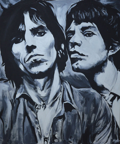 Mick and Keith Fine Art Print - Melissa O'Brien Art