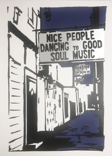 Nice People Silver Screen Print - Melissa O'Brien Art
