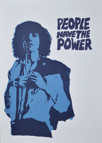 Patti Smith People Have the Power Screen Print - Melissa O'Brien Art